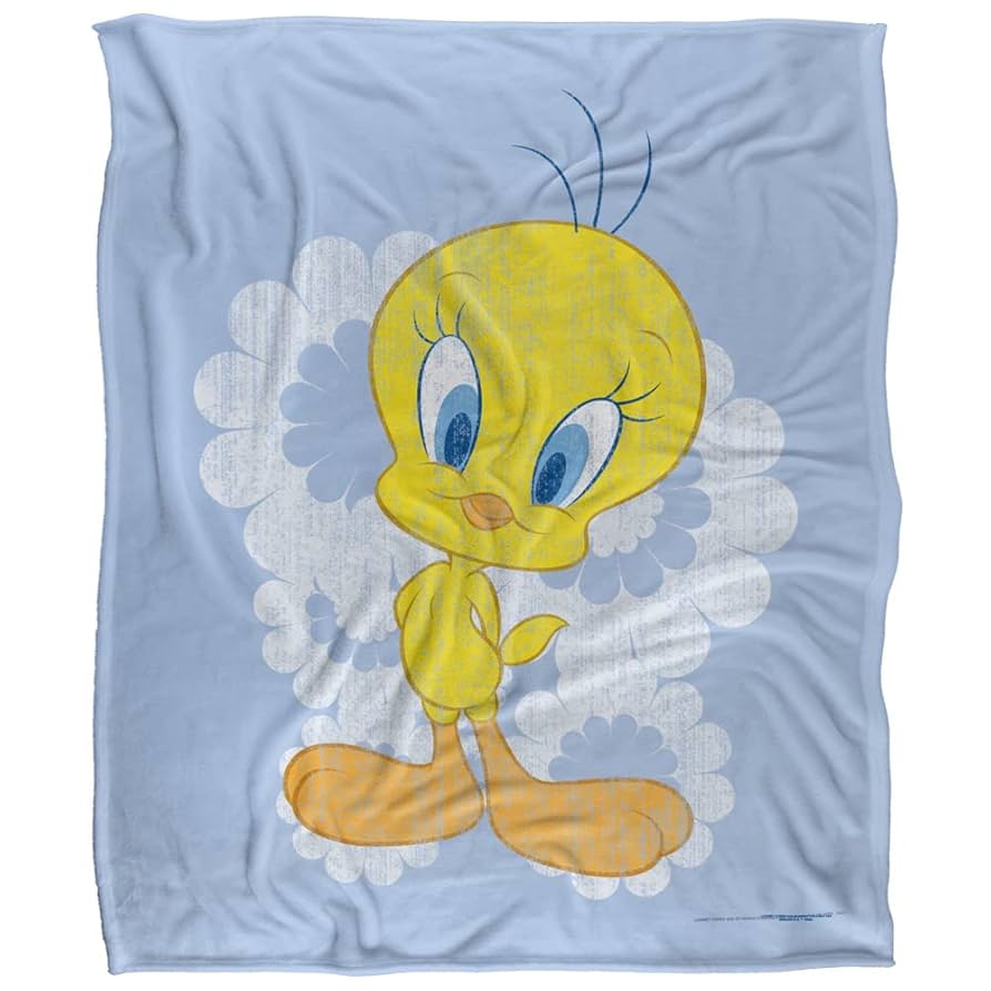 ヴィンテージ トゥイーティー ブランケット Amazon|Looney Tunes ブランケット 50インチx60インチ レトロ