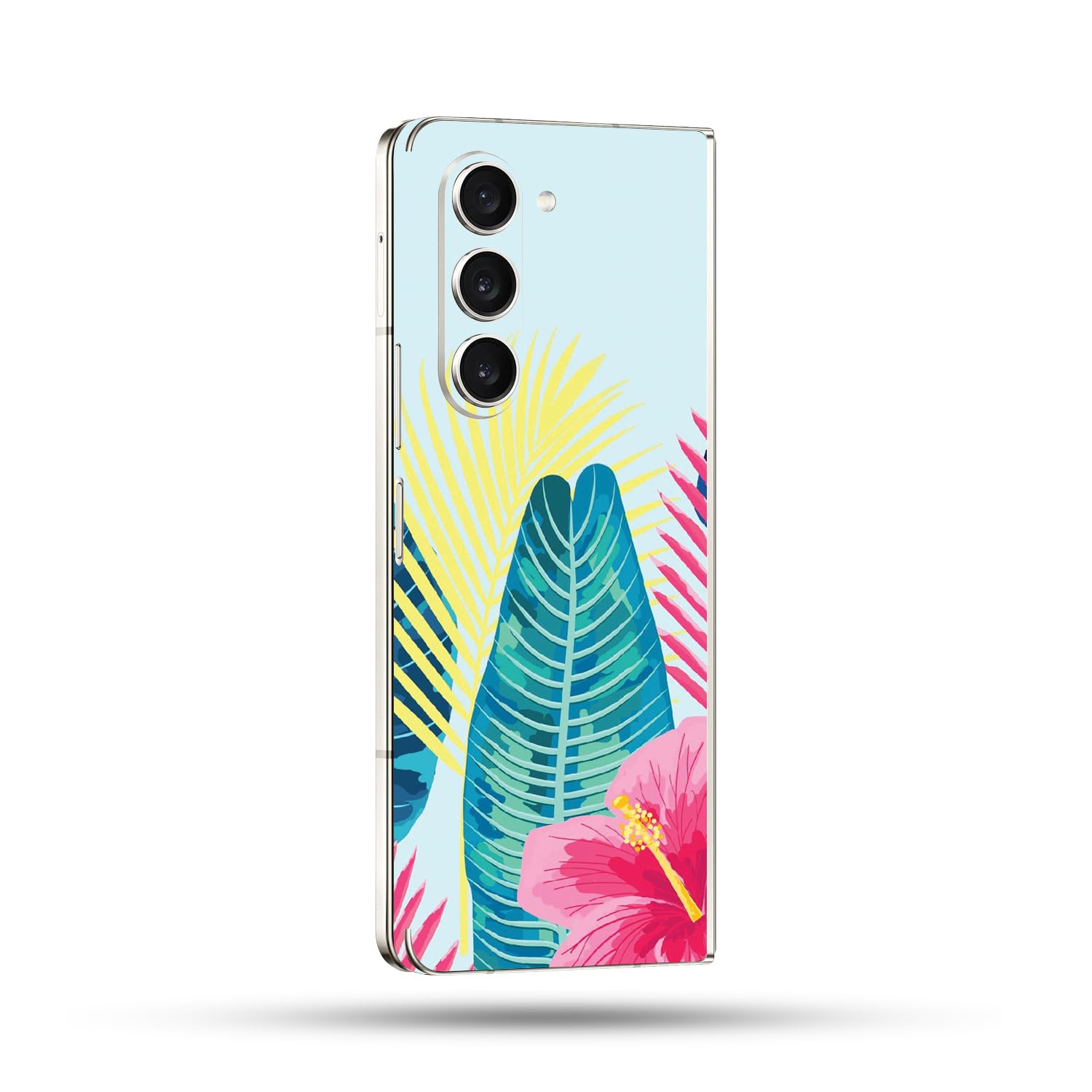 MightySkins Skin Compatible with Samsung Galaxy Z Fold 5 Full Wrap - Summer Vibes | Protective, Durable, and Unique Vinyl Decal wrap Cover | Easy to Apply, Remove, and Change Styles | Made in The USA