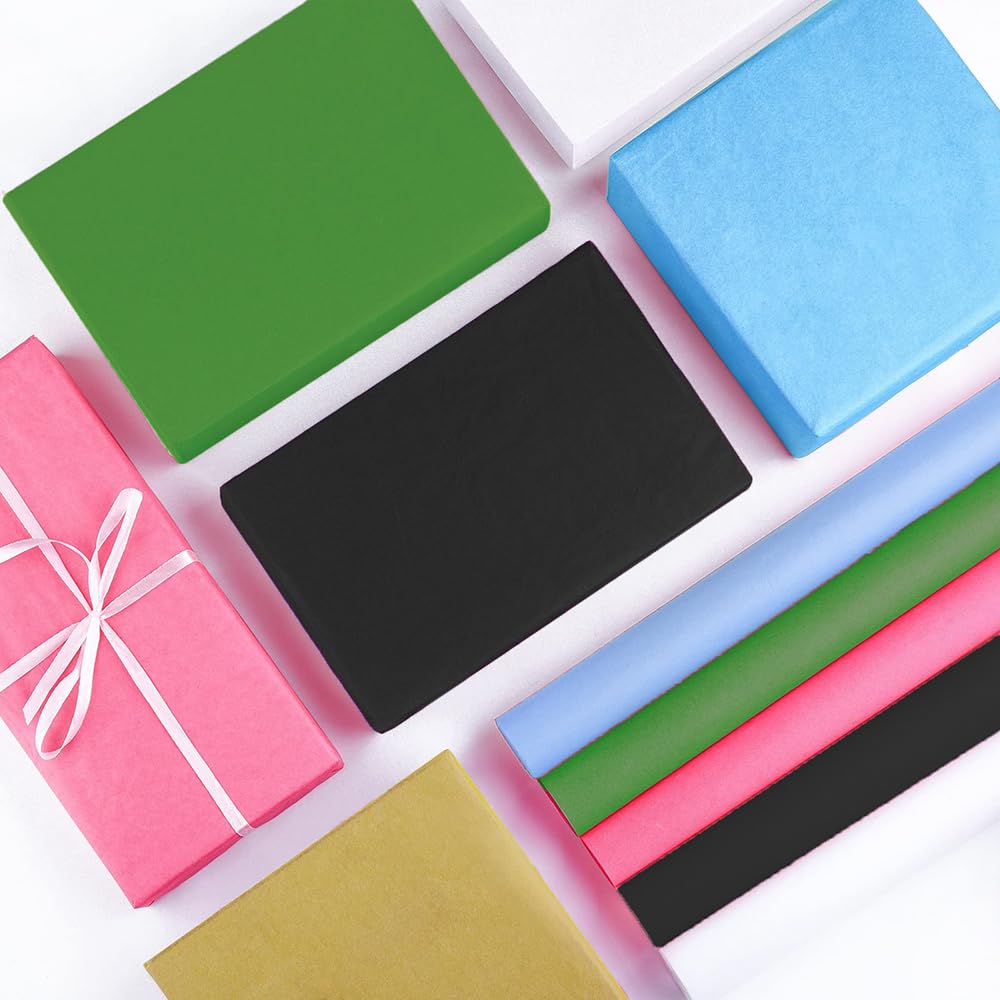 60 Hojas de Papel de Seda Rosa, 35 x 50 cm Papel de Seda para Envolver Regalos para Navidad Envoltura de Regalos Manualidades DIY Cumpleaños Boda Baby Shower Regalo