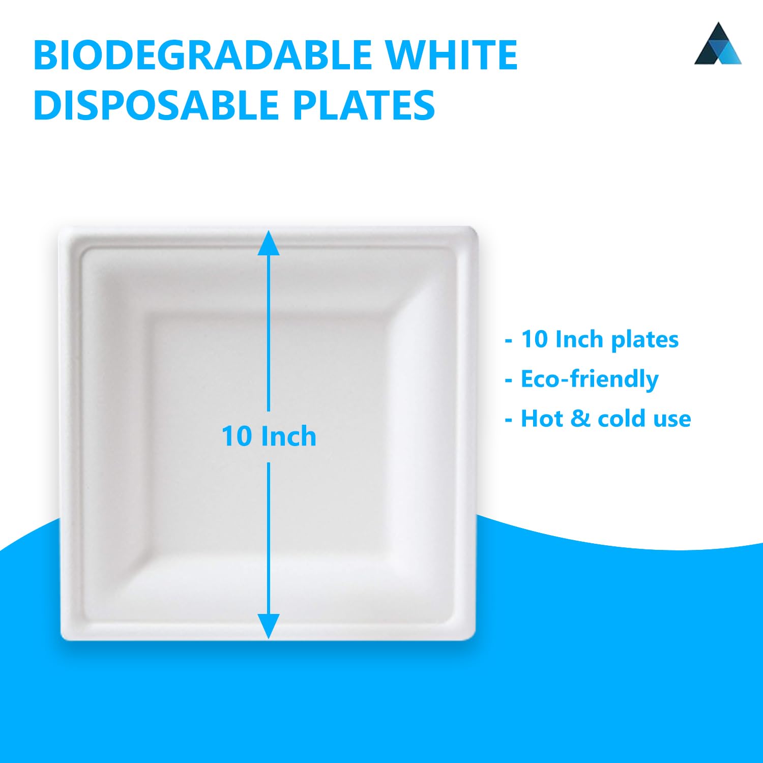 Platos Compostables De Papel 10 Pulgadas Paquete 100 Unidade | Cuotas