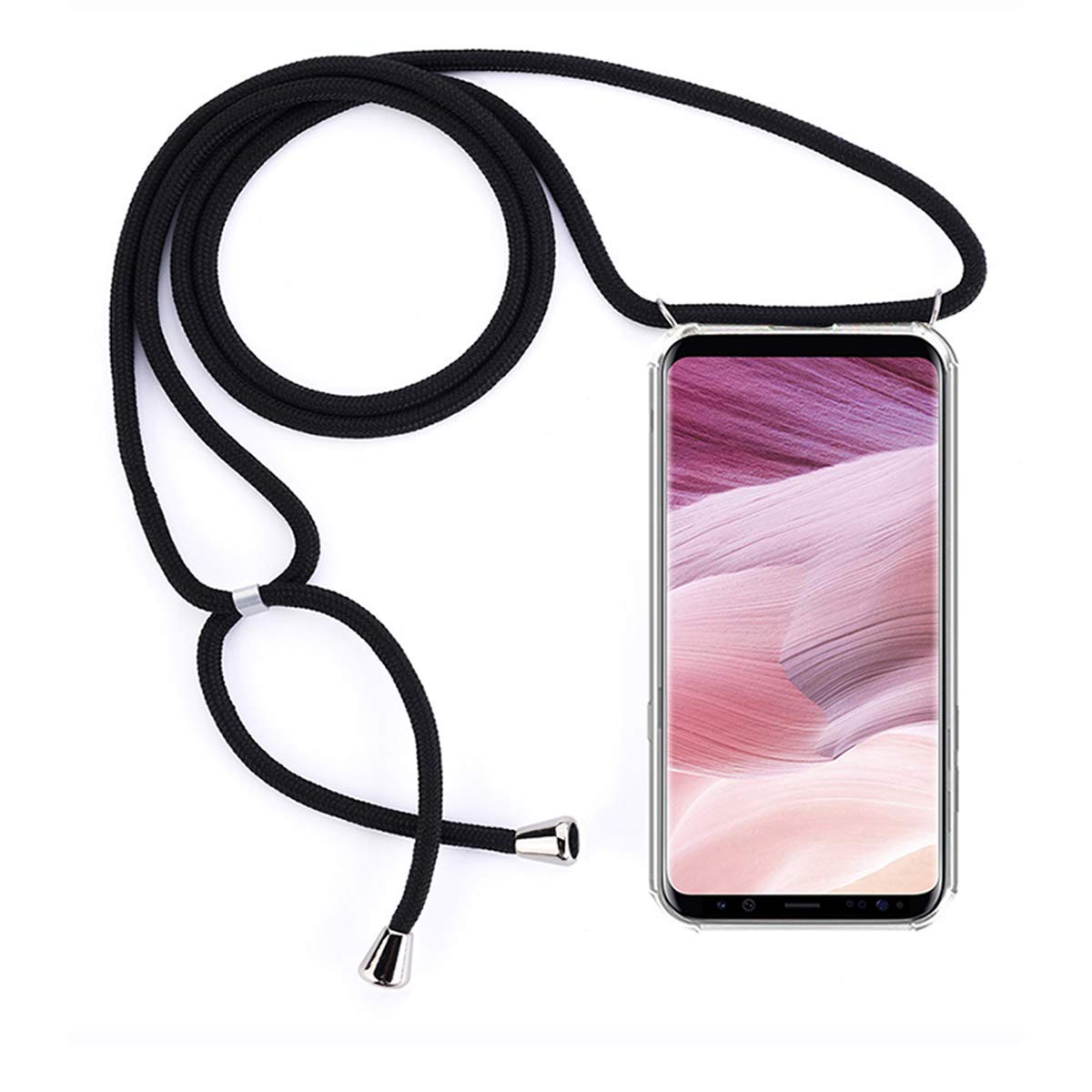 Custodia In Silicone Per Huawei Nova 10 SE Con Motivo Floreale E Cordino Regolabile Incluso - Cover Antiurto Sottile, Protezione Angoli, Rosa Rosso