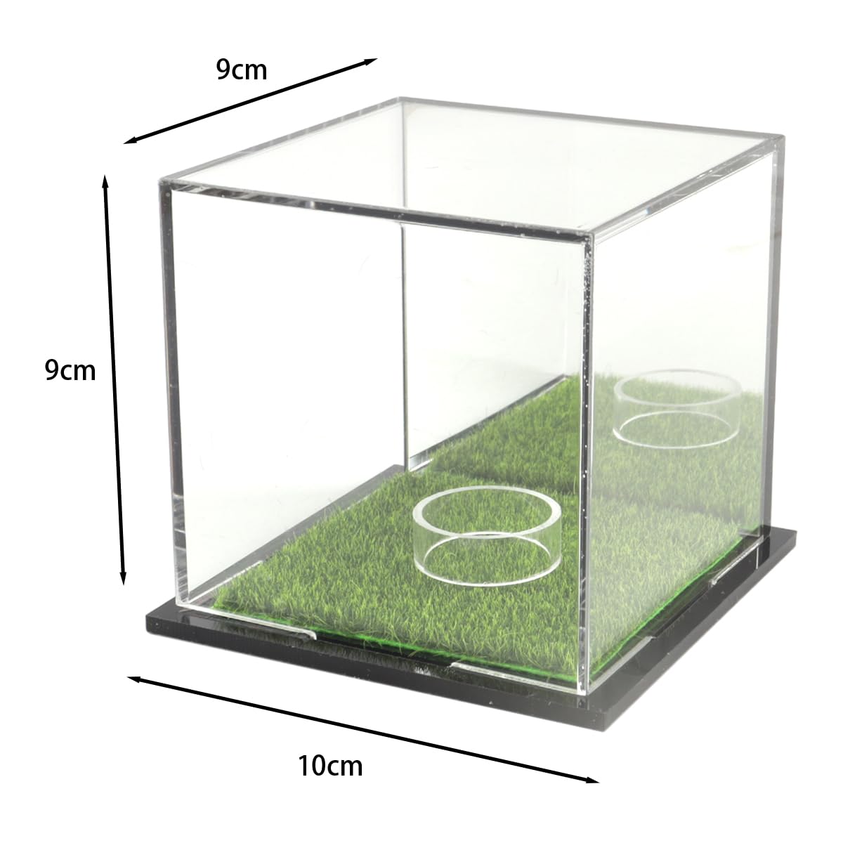 Espositore per palline da golf acrilico 12x12x11 cm singole quadrato