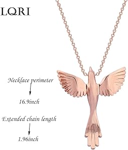 Amazon.com: LQRI Phoenix Necklace Resurrection of The Phoenix Fire