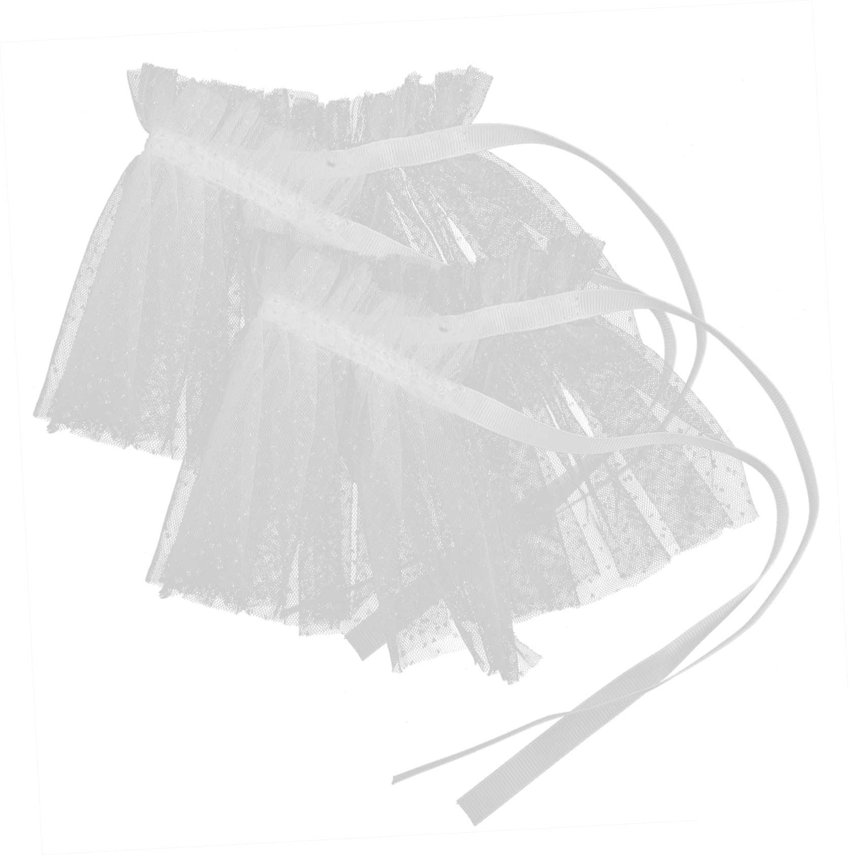 Beavorty Mesh Tulle Wrist Cuffs Wedding Arm Sleeves Short Fingerless Cuffs Stylish Party Accessory Comfortable for Women