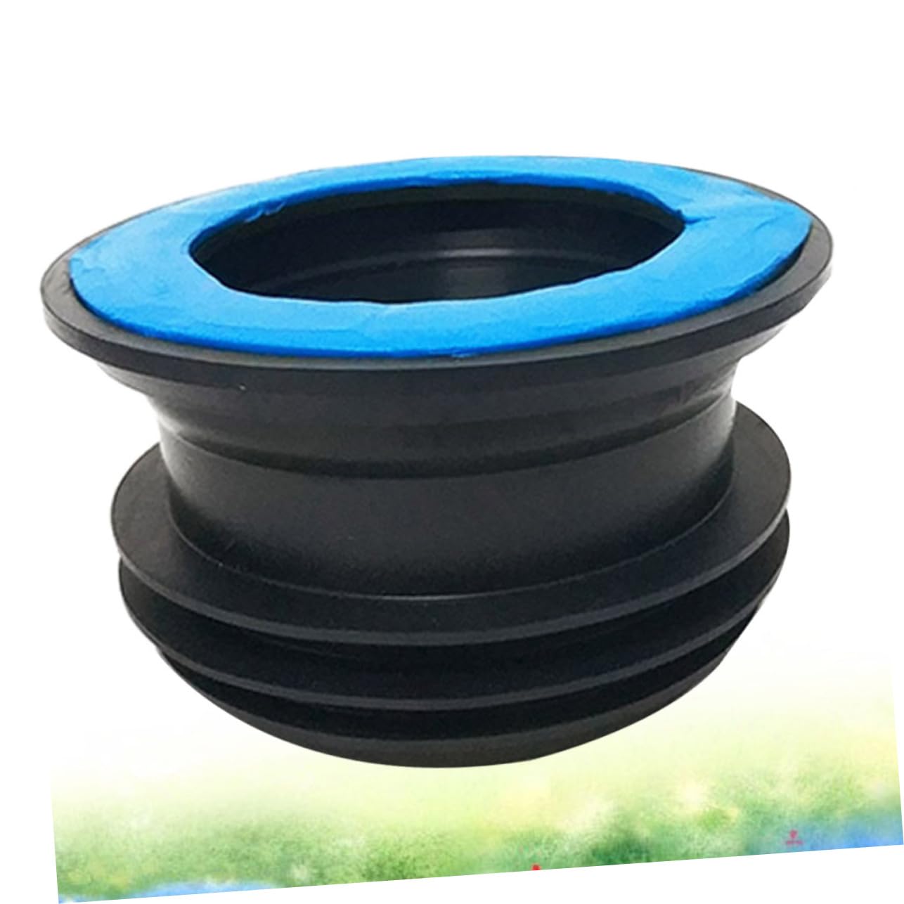 Lurrose 2 Stck. Toilettendichtung Toilettenring abflussstopfen Siegelring WC-Flanschring wc dichtring Dichtungsring ablassen Geruchsabweisender Abflussdichtring Gummi Blue