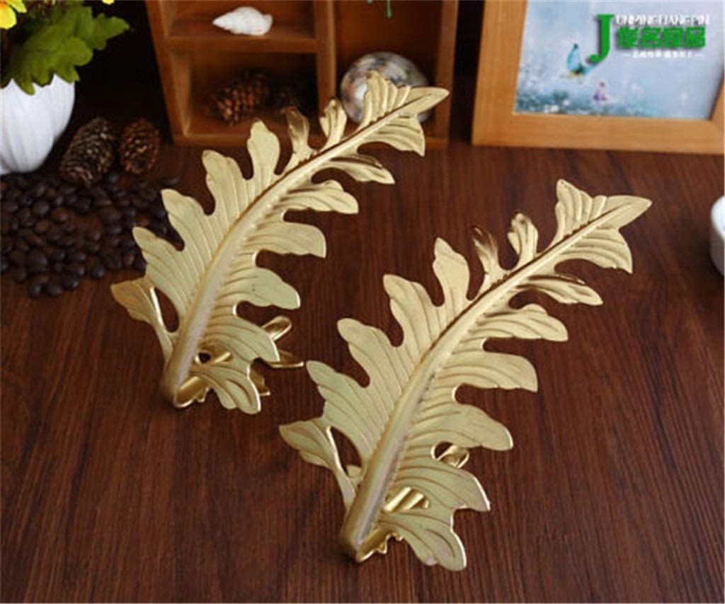 1 Teile/Satz New Big Leaf Stil Vorhang Raffhalter Zurückhalten Halter Messing Quaste Haken Gold Bronze (Color : C) (B)