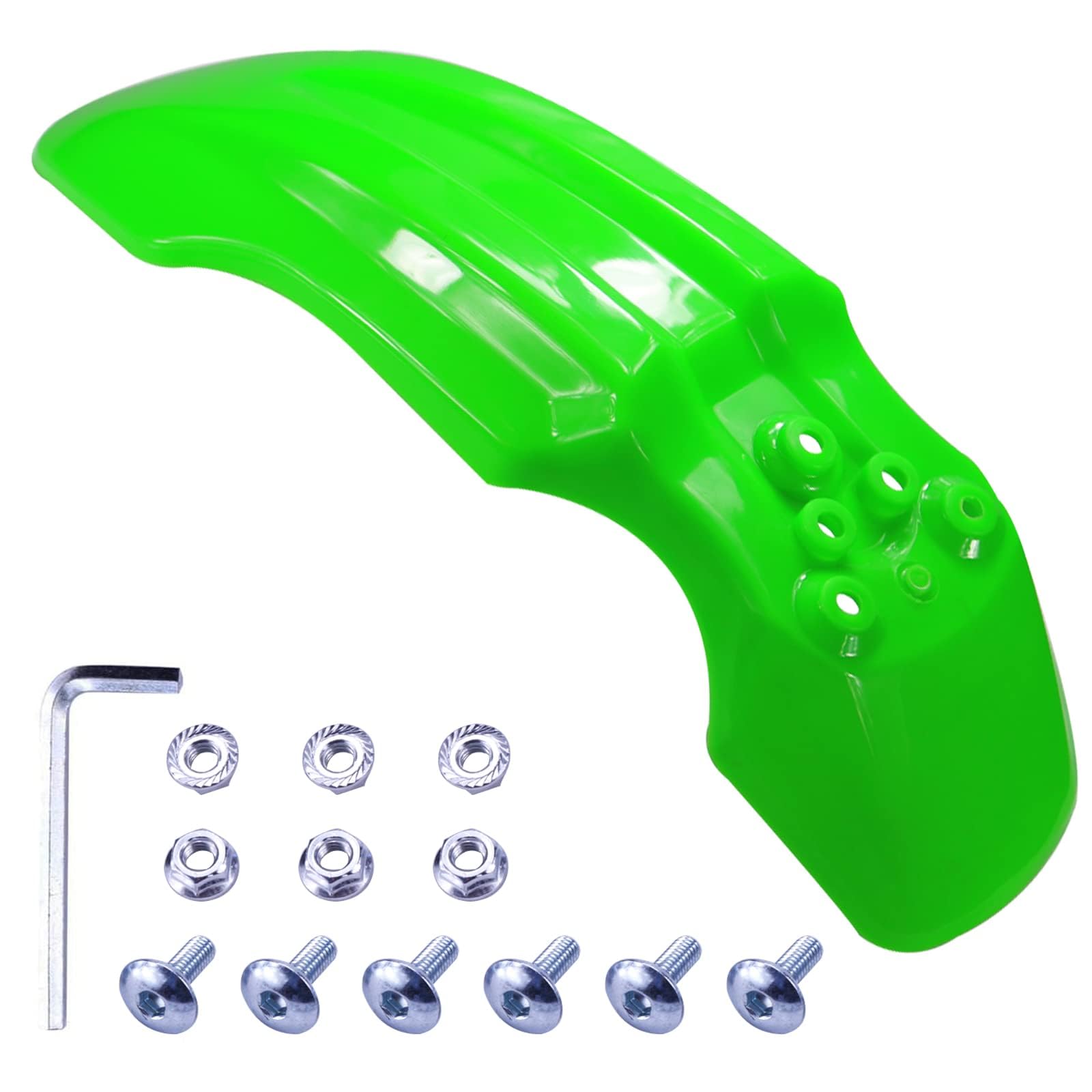Plastic Front Wheel Mud Guard Motorcycle Fender Protector Green