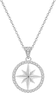 Amazon.com: X9H8N9 SKZ Compass Necklace Pendant Jewelry