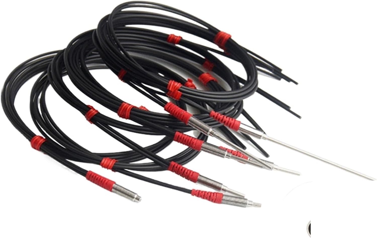 Optical Fiber Sensor Optic Compatible Various Amplifier Photoelectric Switch M3 M4 M6 FRS-310/410/610(Import M3,1 Meter Length-NO Needle)