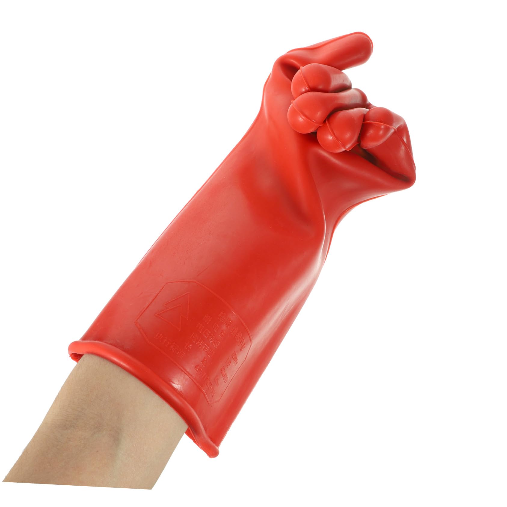 Cabilock Moufles Isolants Résistance Haute Pression en Caoutchouc Rouge pour Électricien Protection Confortable et Antidérapants pour Travail en Extérieur et Intérieur