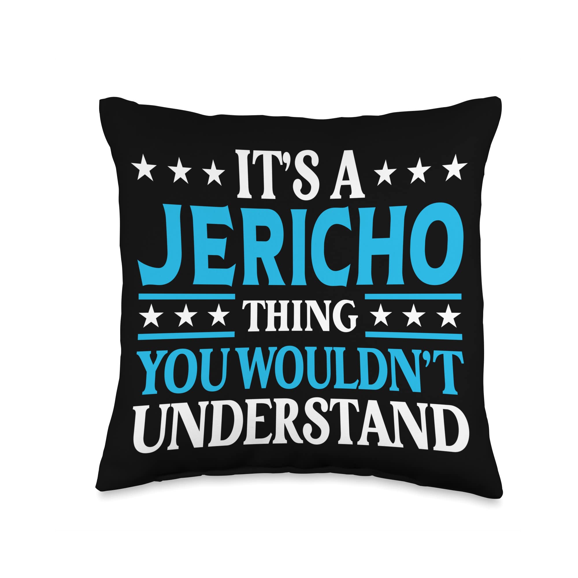 Thing Personal Name Funny Jericho Throw Pillow, 16x16, Multicolor