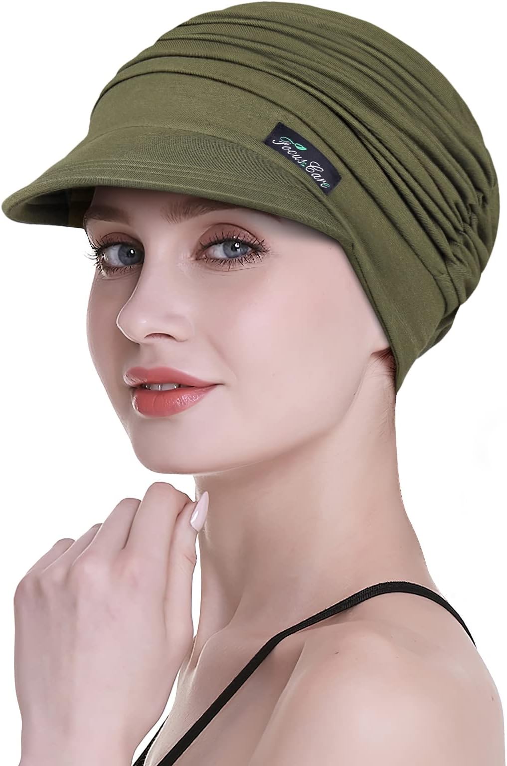 FocusCare Soft Chemo Scarves for Women Bamboo Fabric Baseball Cap Turban for Hair Loss