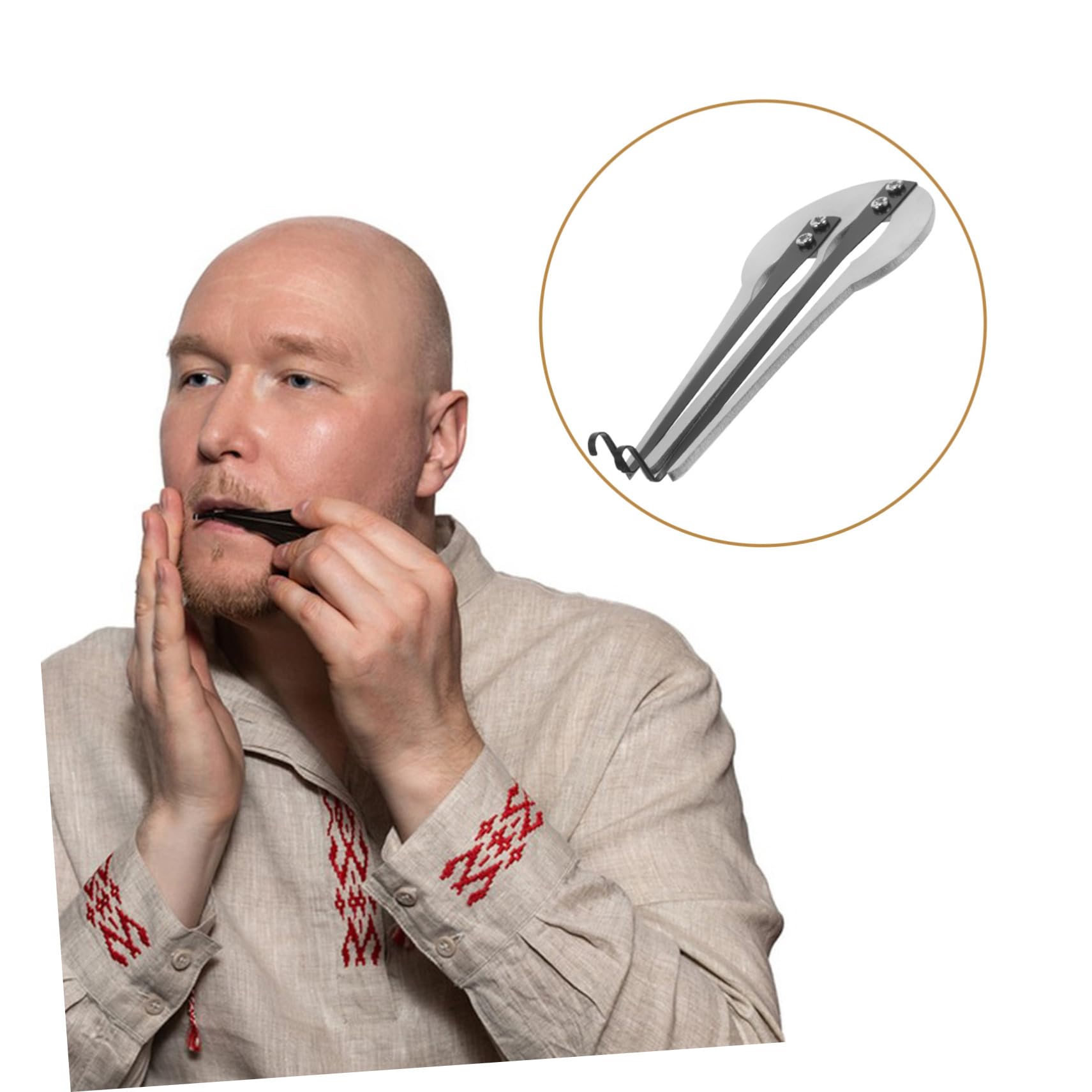 VANZACK 2 Pezzi Strumento Musicale Bocca Ebraica Portatile in Metallo Arpa Mini Facile da per Principianti con Suono Chiaro e Overtone per Creare Melodie e Ritmi Variabili