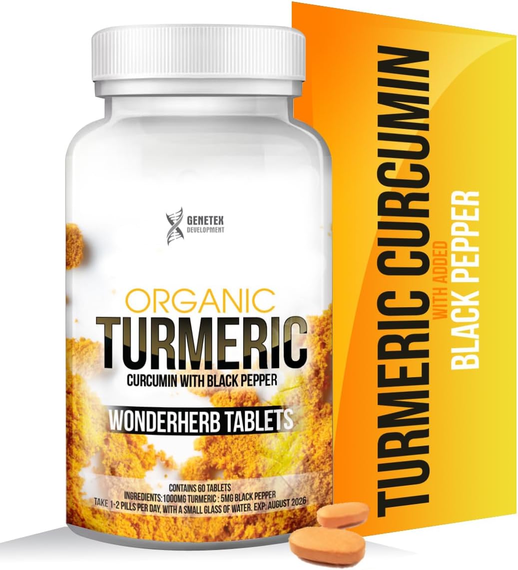 Turmeric and Black Pepper Capsules Curcumin Supplement Anti