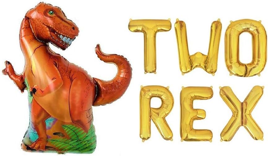 Two Rex Balloons 2 Rex balloons Dinosaur party T Rex Balloon Dinosaur Balloon TRex Theme Dinosaur Birthday Roar Rawr Sign Banner Dinos