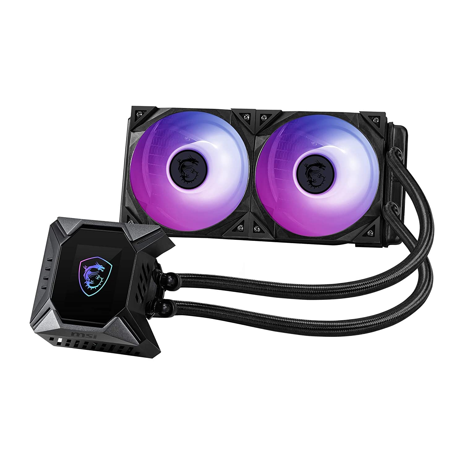 MSI MPG CORELIQUID K240 V2 AIO CPU Liquid Cooler - LCD Pump with 60mm Fan, 2 x 120mm ARGB Fans, GI Cooling & Mystic Light Software Support - AMD & Intel Socket Compatible (B09CQCD5DS) Amazon Price History, Amazon Price Tracker