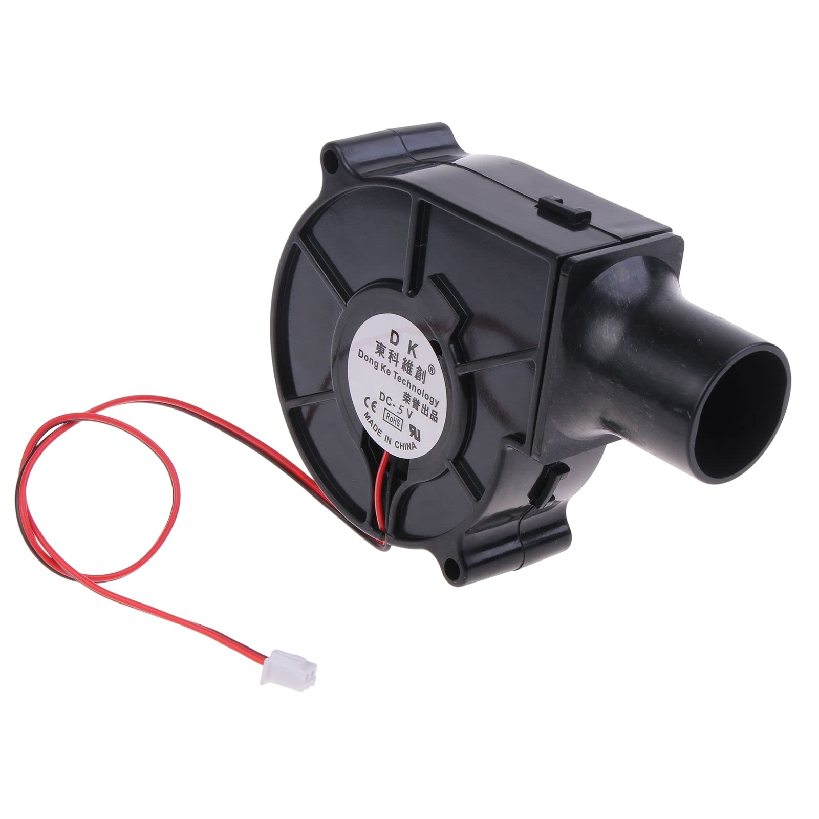 Tsophreniq 5V Bbq Fan Air Blower 7530 75X75x30mm 12V 24V 3700R 27Mm Tube For Green Egg Grills Stove Cooking