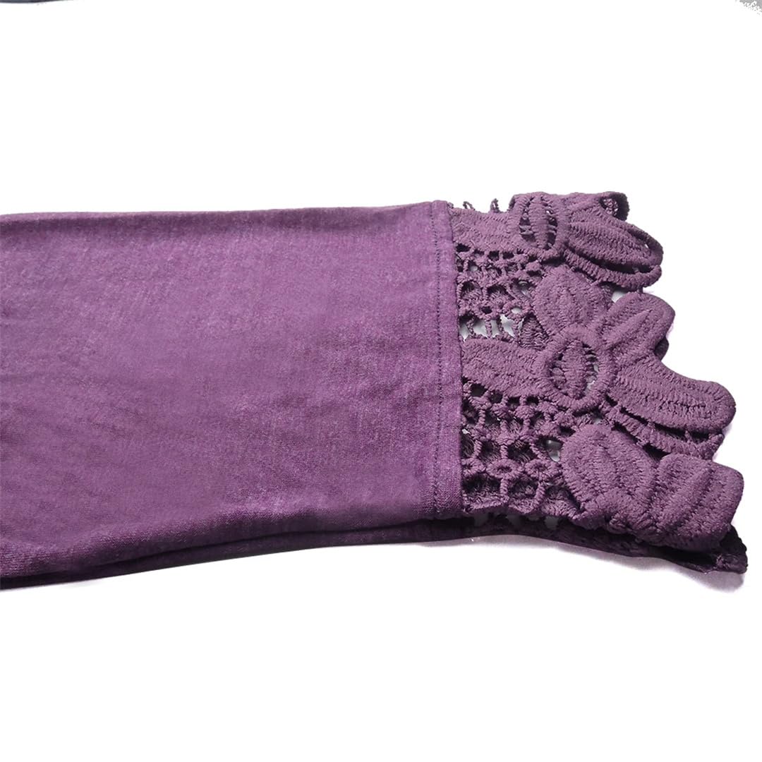 Camicetta da donna floreale all'uncinetto mezza manica camicetta irregolare casual top