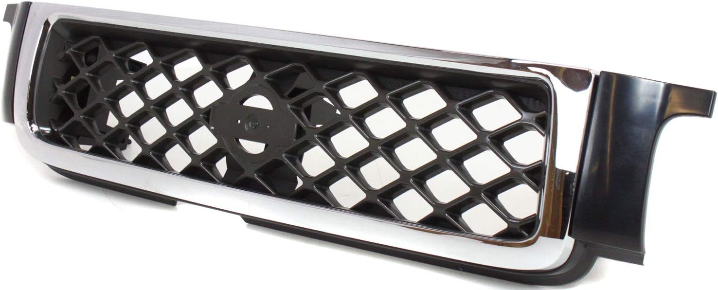 Garage-Pro Grille Assembly for Nissan Pathfinder 1999-2001 Chrome Shell/Painted-Dark Gray Insert SE Model