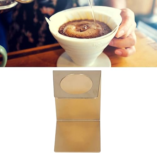 Miniatura 5 de Soporte para café por goteo, para cafetera, para conocedores del café, amantes del café, para la mejor experiencia de café (dorado)