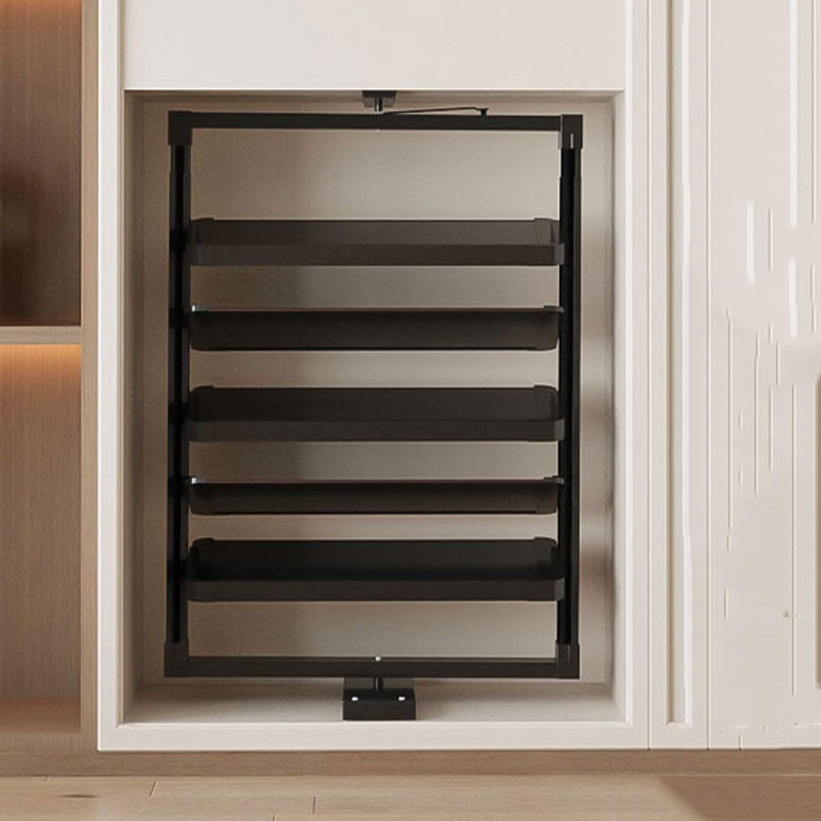 Rangement empilable adapté aux petites chaussures et placards étroits