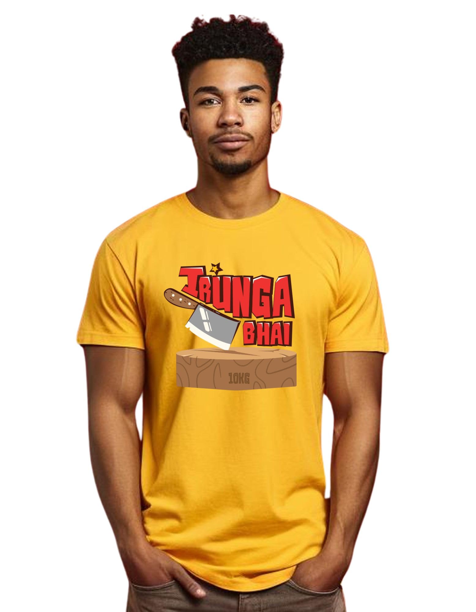 DhirraPrinted Tshirt - Funny Tshirt for Men and Women - Funny Quotes t Shirt - Comedy Tshirt - Tamil Funny t-Shirt - Fun t-Shirt (IRUNGA BHAI Funny Printed Tshirt)