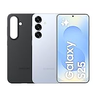 Samsung Galaxy S25 con Silicone Cover, Smartphone AI con 3 anni di Garanzia del produttore