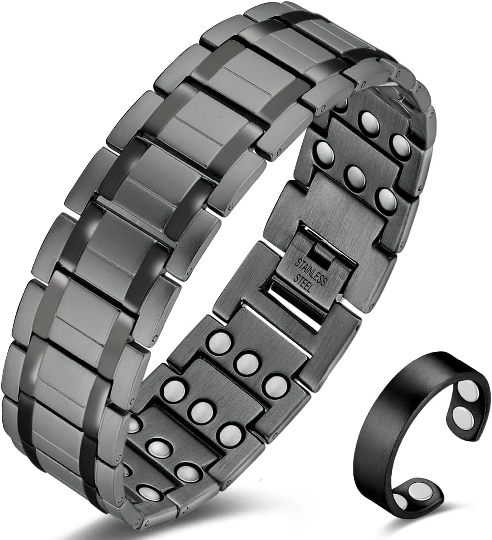 Cigmag Bracelet Men Ultra Strength Titanium Steel Three