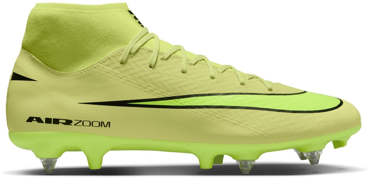 Nike Men's Mercurial Superfly 10 Academy Adults Soft Ground Football Boots - Volt/Crimson - 11 (46)