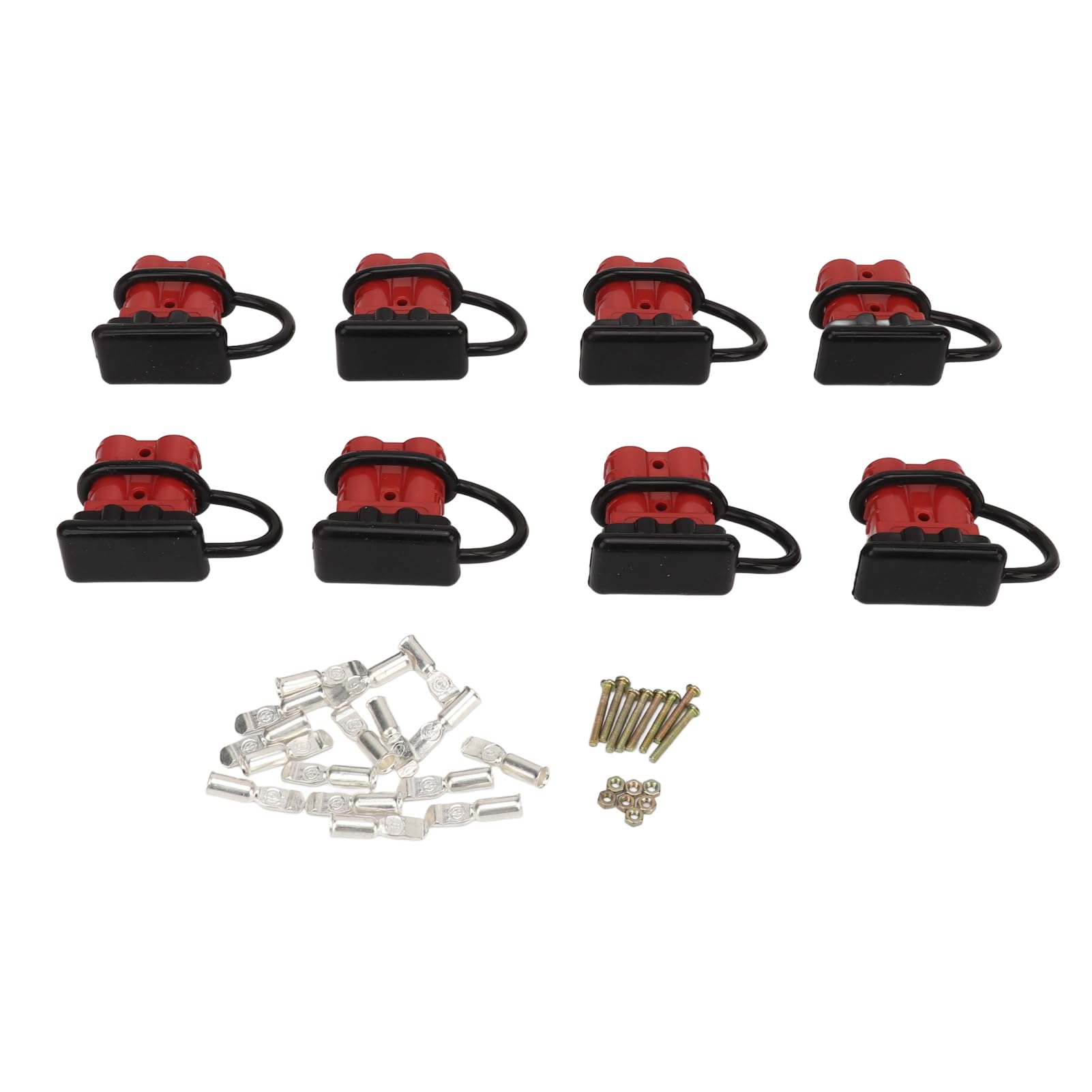 Kuuleyn Battery Cable Connector, Battery Connectors, 50a Battery Quick Connector 12 to 36v High Conductivity Battery Quick Wire Harness Plug Kit for Winch Trailer Electrical Equipment