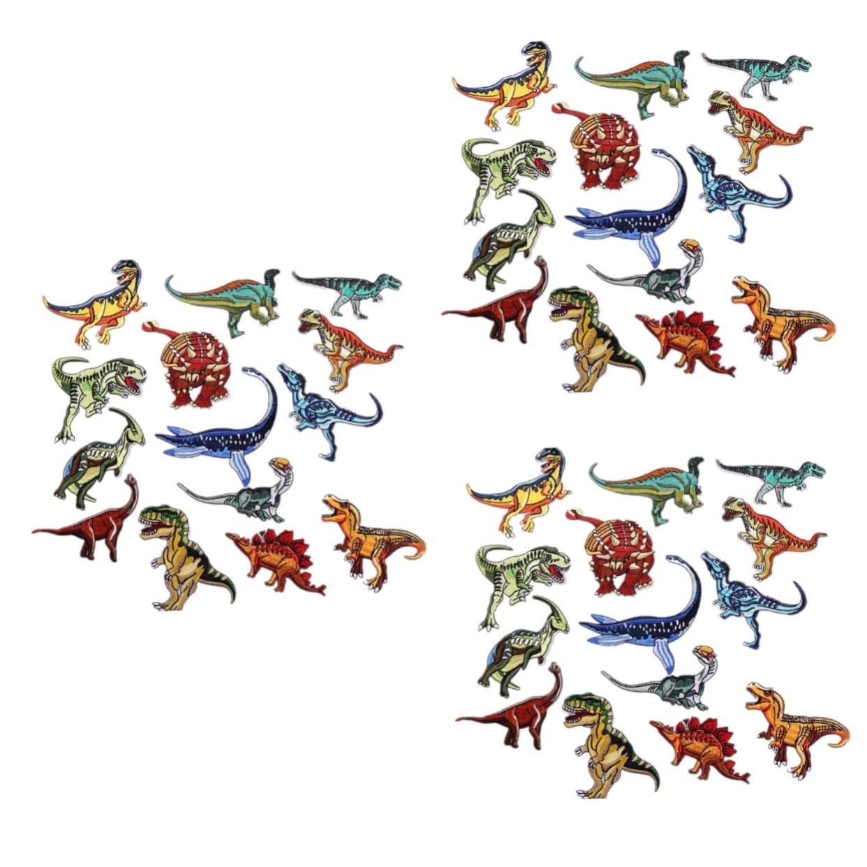 STOBOK 42stücke Dinosaurier Aufnäher Teilig Cartoon Stickerei Patches Für Junge Mädchen Zum Aufbügeln Kleidung Jeans Und Taschen Kreative Dekoration Für -projekte