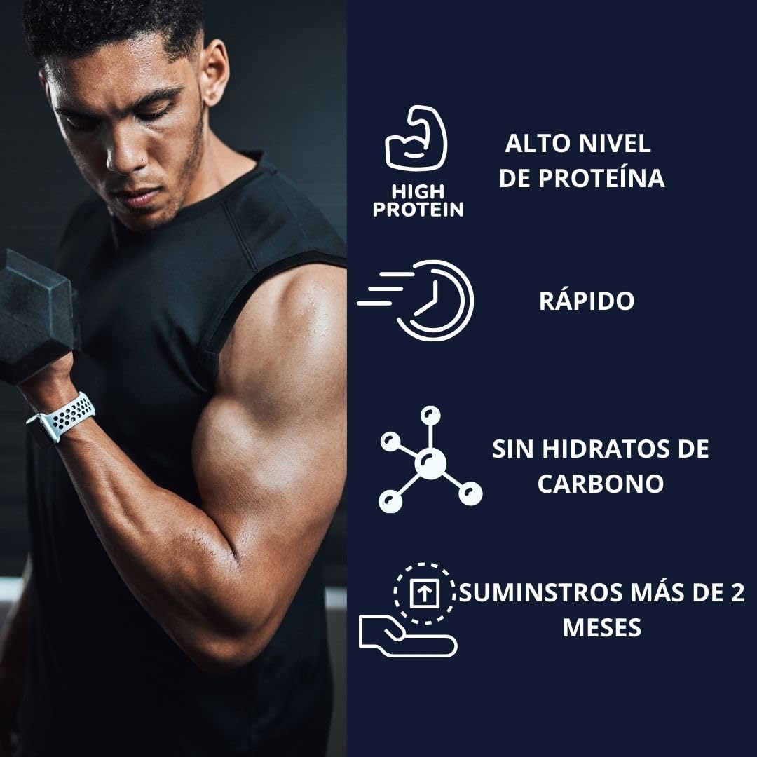 Proteína Isolat Competition - Mega Plus - Promiko - Proteína Aislada De Suero Profesional Para Masa Muscular Y Recuperación Rápida - Proteina Isolate Y Leche En Polvo - Chocolate Leche 2kg