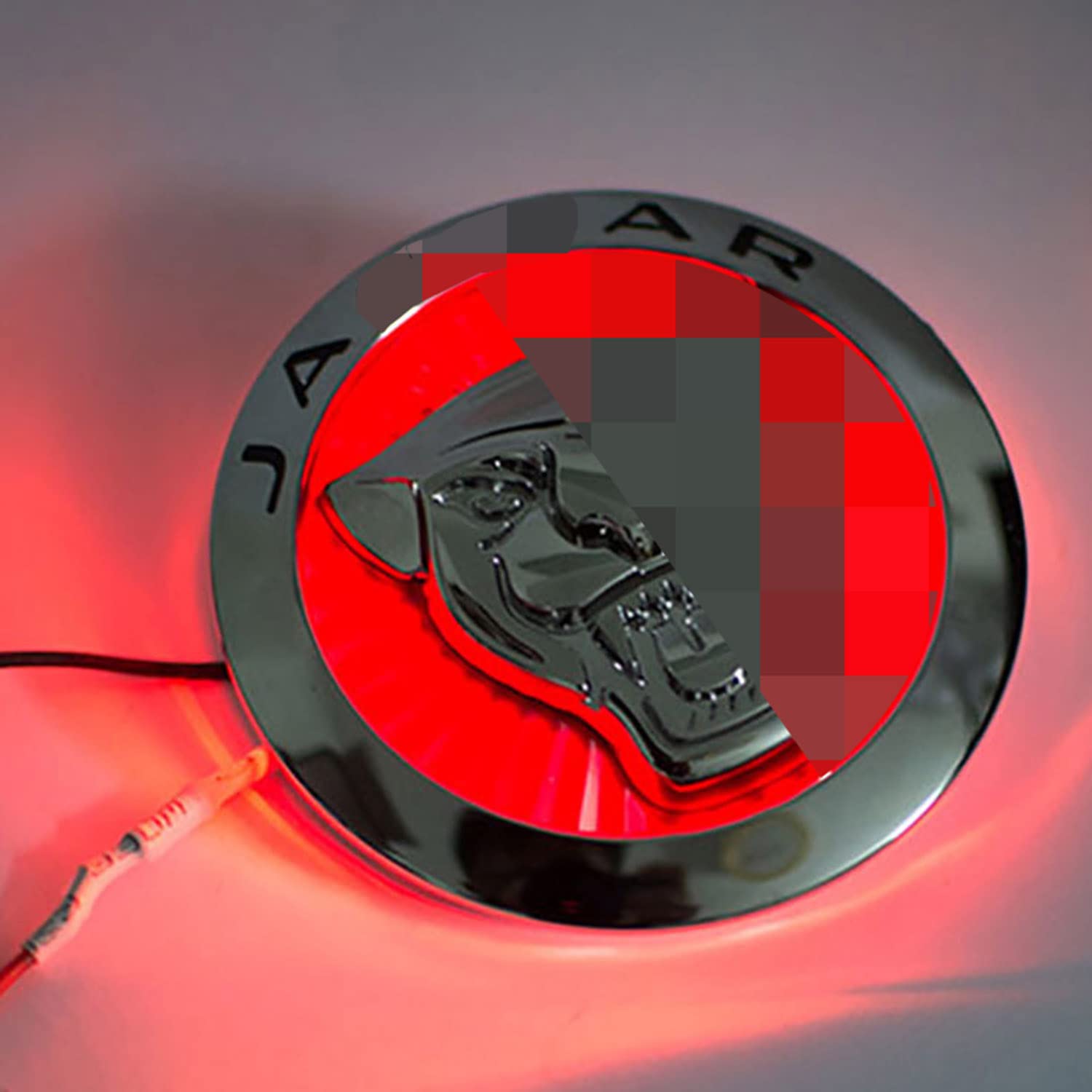 Sottobicchiere LED Auto Con Logo - 7 Colori USB Ricaricabile, Impermeabile Per Jaguar XF XJ XE