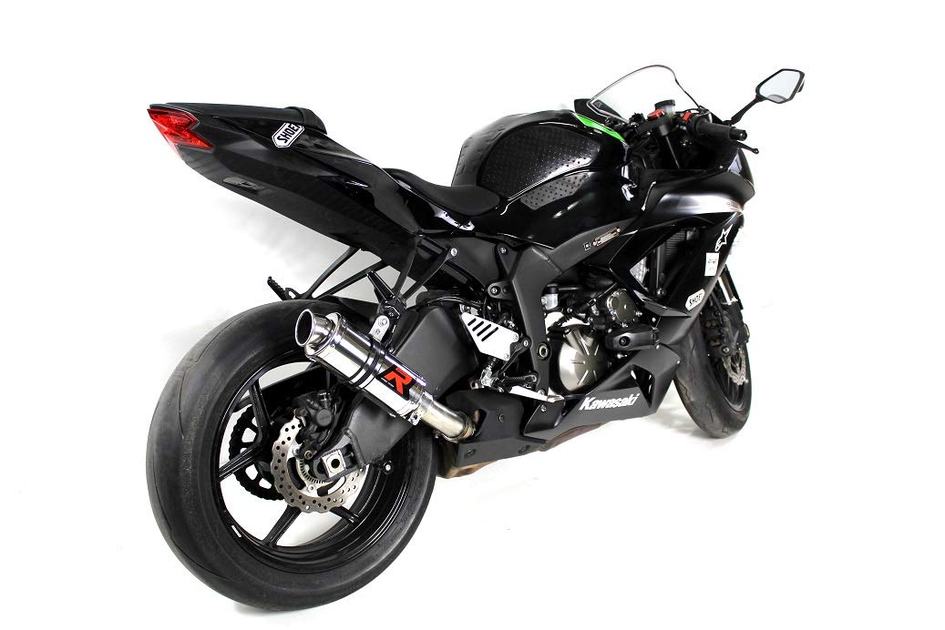 DOMINATOR Terminale Di Scarico GP1 In Acciaio Inox Per ZX6R 1998-2002 – Silenziatore Sportivo Con DB Killer