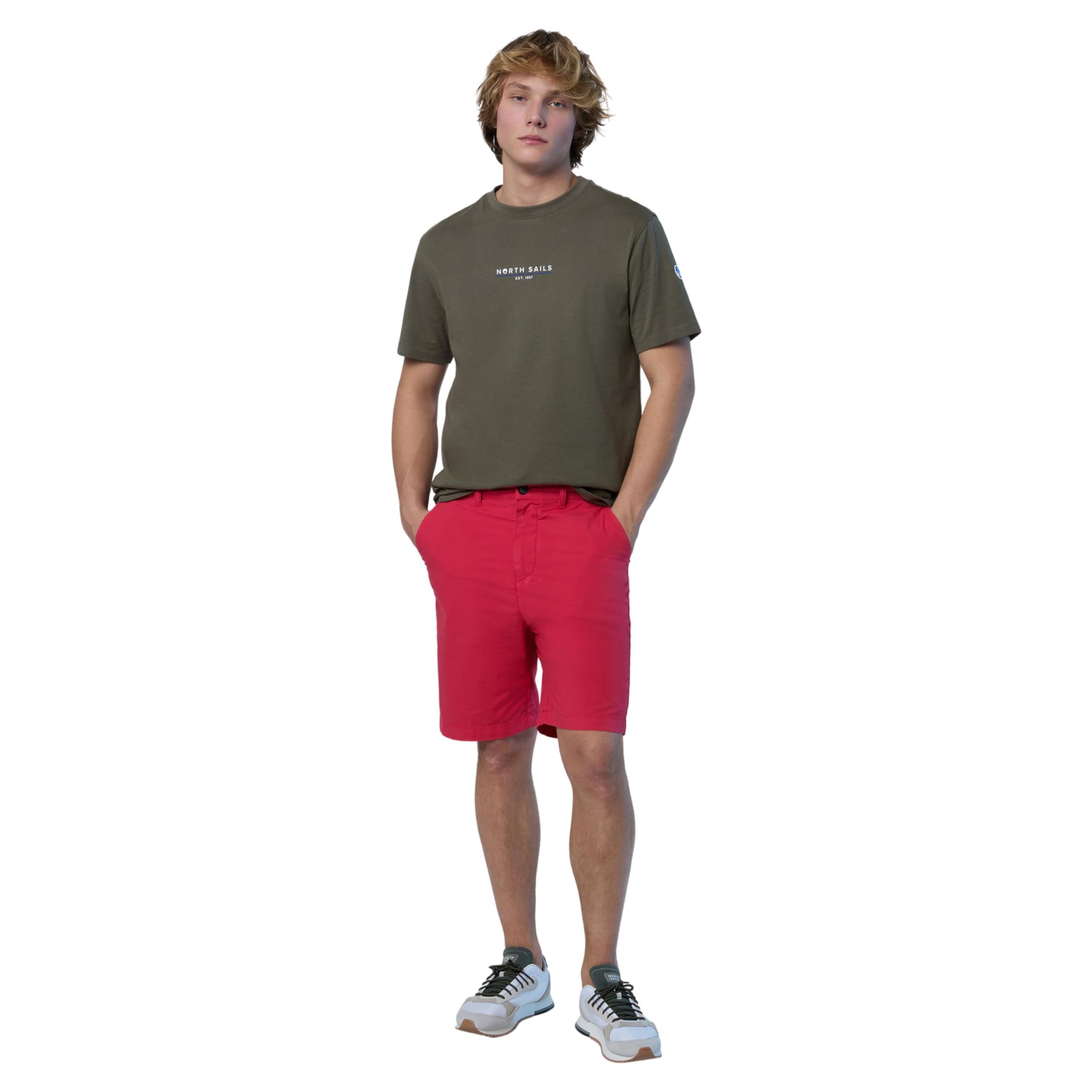 NORTH SAILS T-Shirt Uomo Maglietta Girocollo Manica Corta Cotone con Stampa Articolo 692974