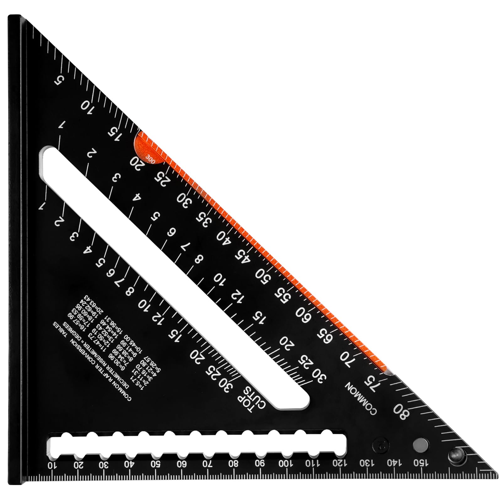 Woodworking Triangle Ruler, Aluminum Alloy Carpenter Square with 6 Inch Foldable Ruler Bar, Magnetic Carpenter Measuring Ruler, Adjustable Square Ruler for Woodworking Measuring