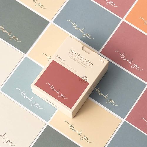 Monolike Thank You - Tarjeta de mensaje, paquete de mezcla de 40 minitarjetas individuales y 20 sobres Befriend, Befriend ver.2, Gris en blanco,