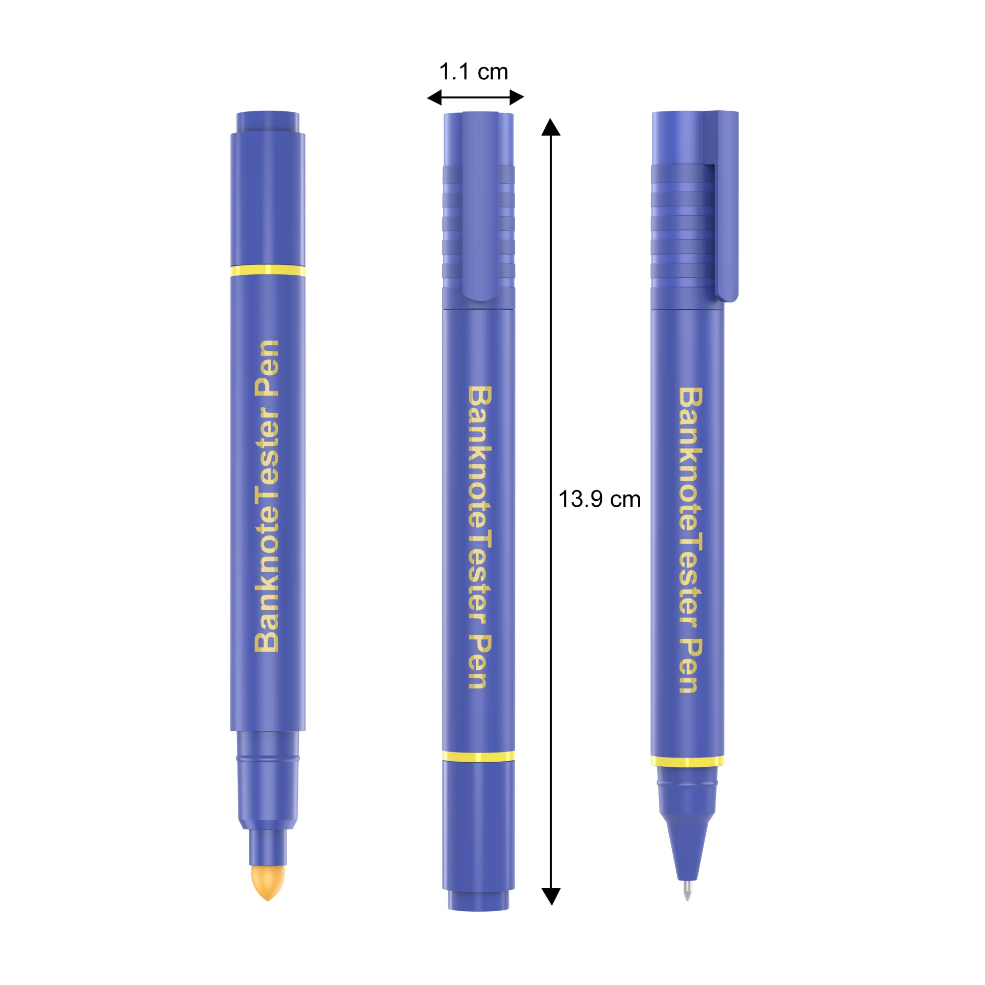 Penna Rivelatore Banconote False - 2 Pezzi, Per Euro, Dollaro, Rublo, Controllo Rapido - Foto 8