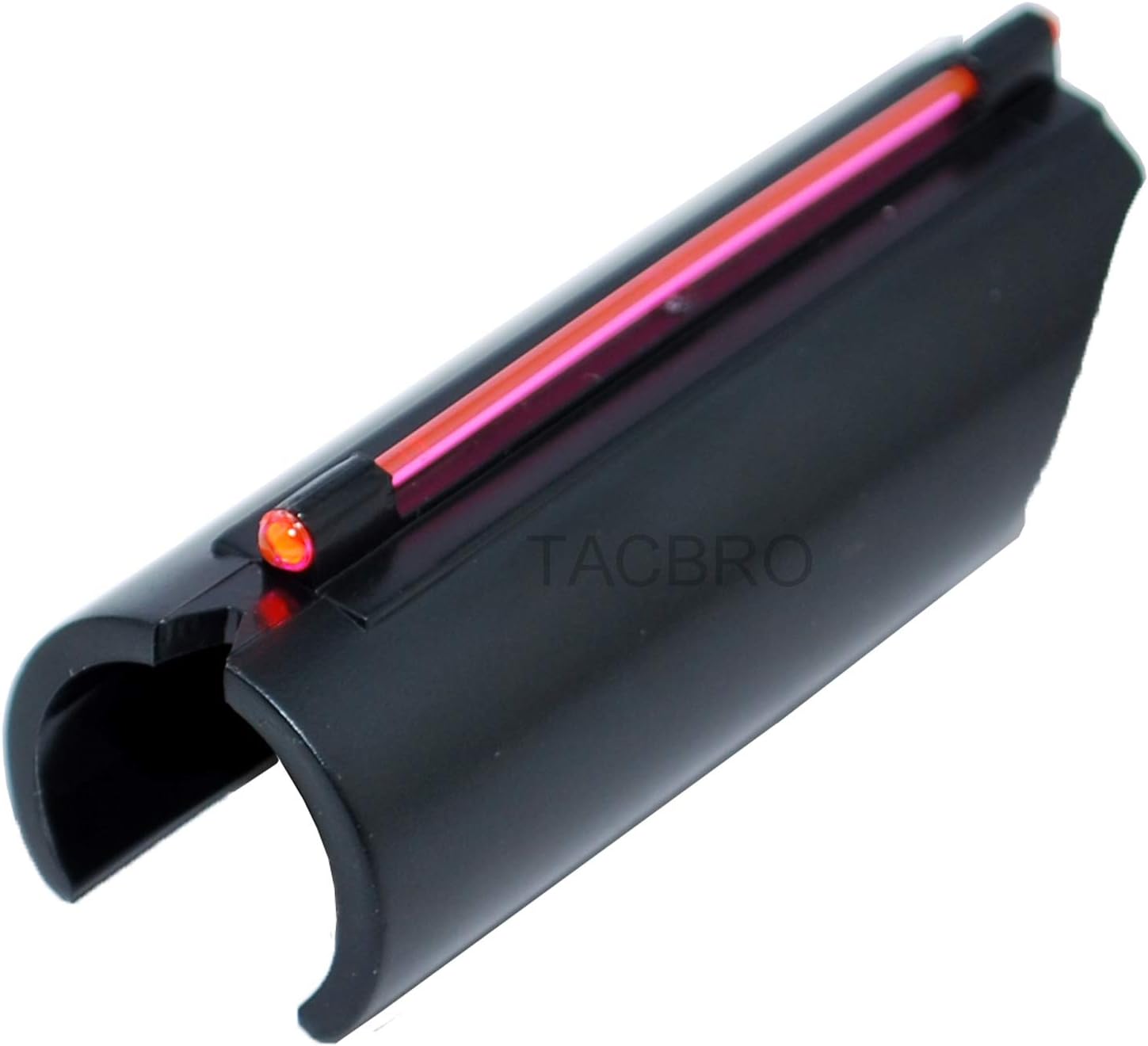 TACBRO® Snap-on FO Red Fiber Optic Front Sight Kit for Plain Barrel Shotgun - 12/20 Gauge