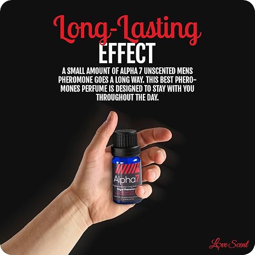 Miniatura 4 de Alpha 7 sin perfume Colonia de feromonas para hombres con feromonas puras Mezcla de alta concentración para atraer mujeres Aceite de perfume más