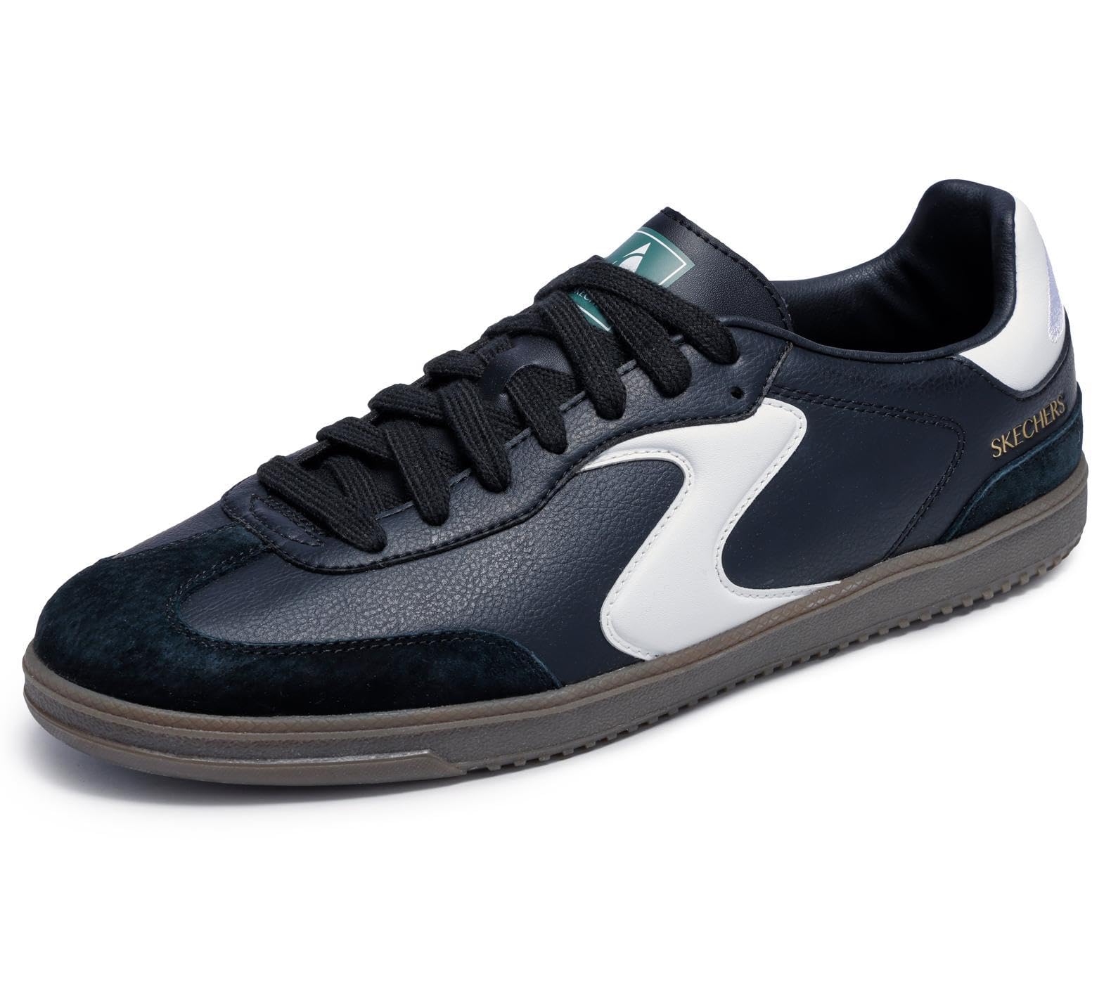 Skechers Men's Black/White Hotshot Pyke Trainers Colour: : Size 7