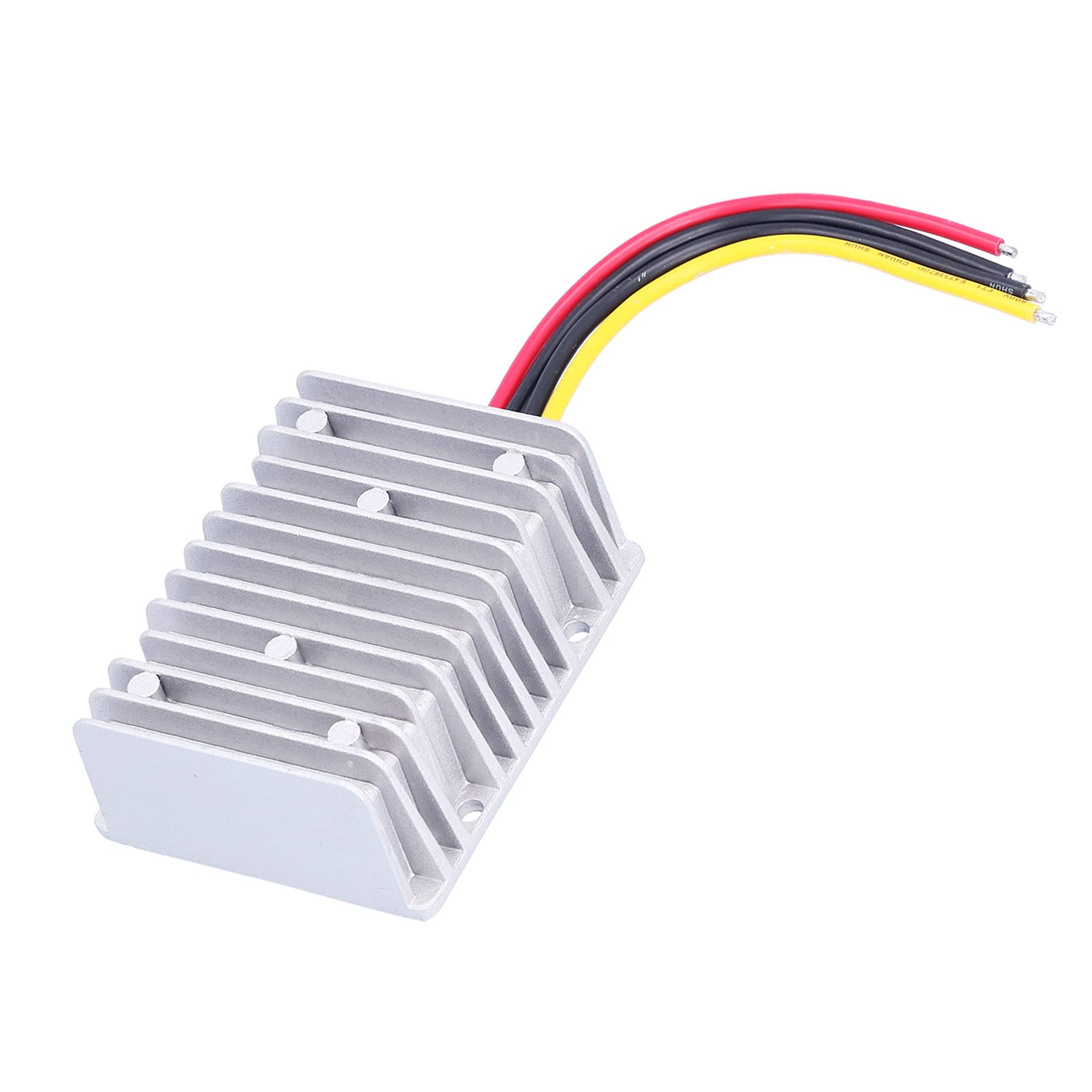 Alomejor Convertidor de 24 V A 12 V, Aluminio Fundido A Presión, Salida