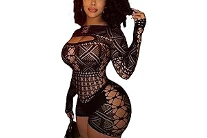 Seductive Black Fishnet Bodysuit: Unleash Your Inner Allure