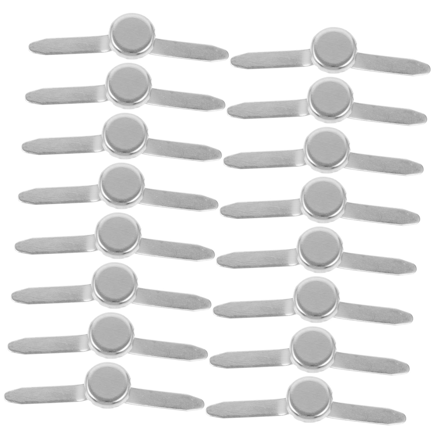 VILLCASE 50pcs Metal Fasteners Decorative Nails for Craft DIY Paper Brads Round Head Fasteners for Paper Crafts