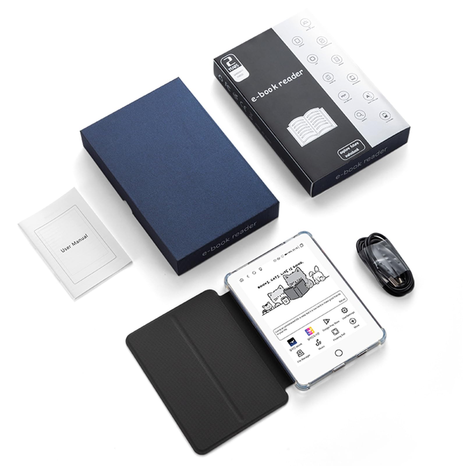 6-Zoll-E-Book-Reader mit Hochauflösendem Bildschirm und Integriertem Leselicht für unterwegs. Klares Display mit 300 DPI (White)