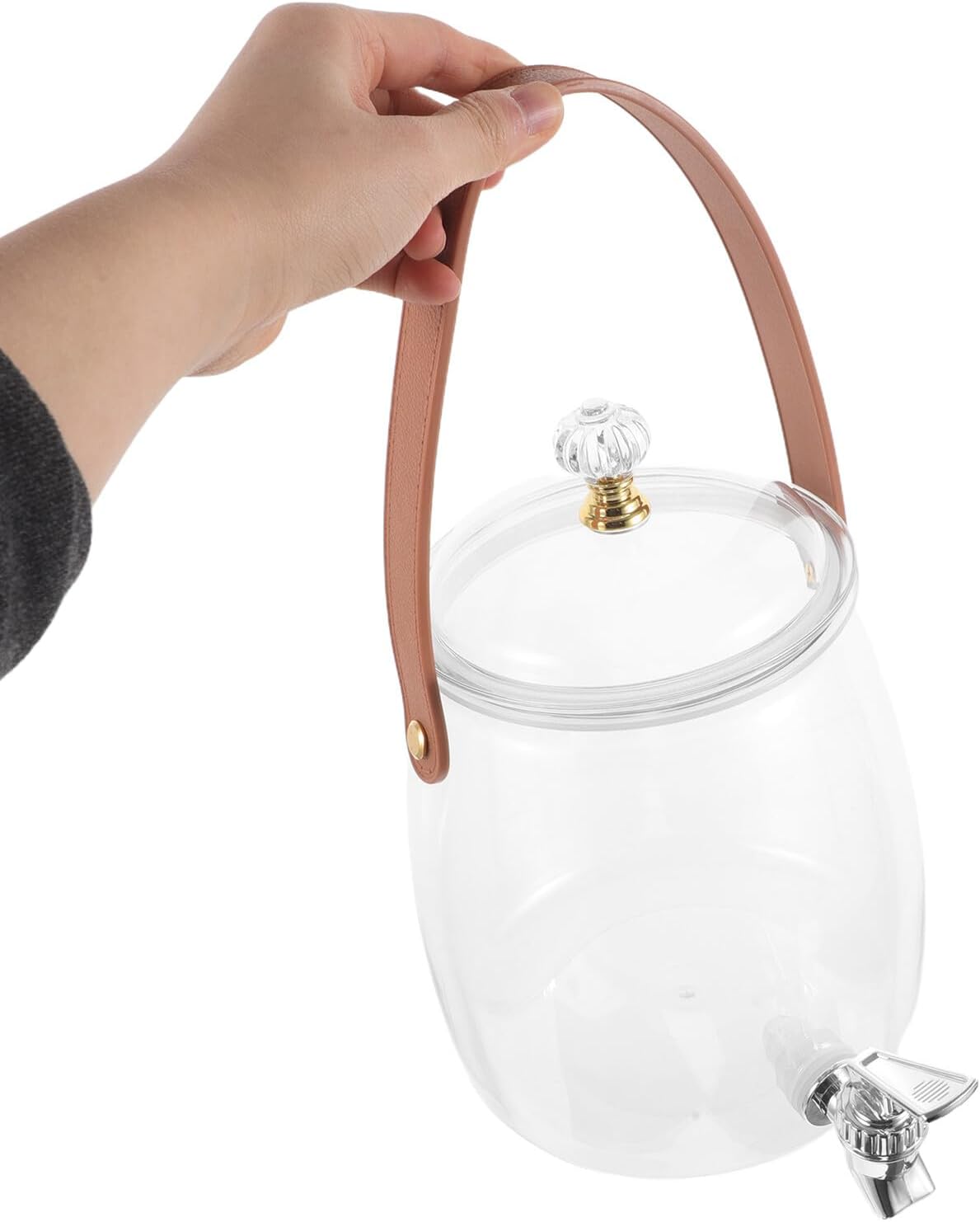 Beverage Dispenser with Faucet 3.2l Plastic Cold Water Container Drink Dispenser for Home Kitchen and Outdoor Use Random Color