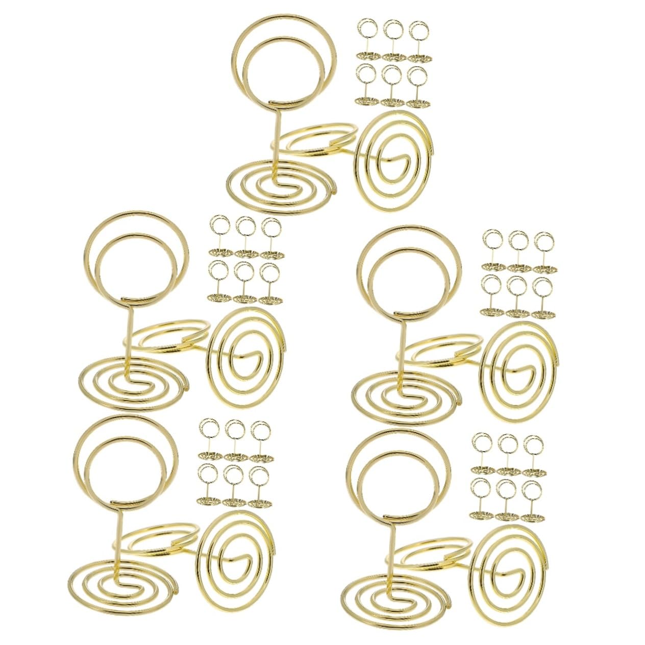 TOPBATHY 5 Series Número De Mesa De Comedor Estante Números Poseedor Bodas Soporte Para Menú De Mesa Titulares De Tarjetas De Mesa De Lugar De Cena Alambre De Acero Al Carbono 30 Piezas X 5
