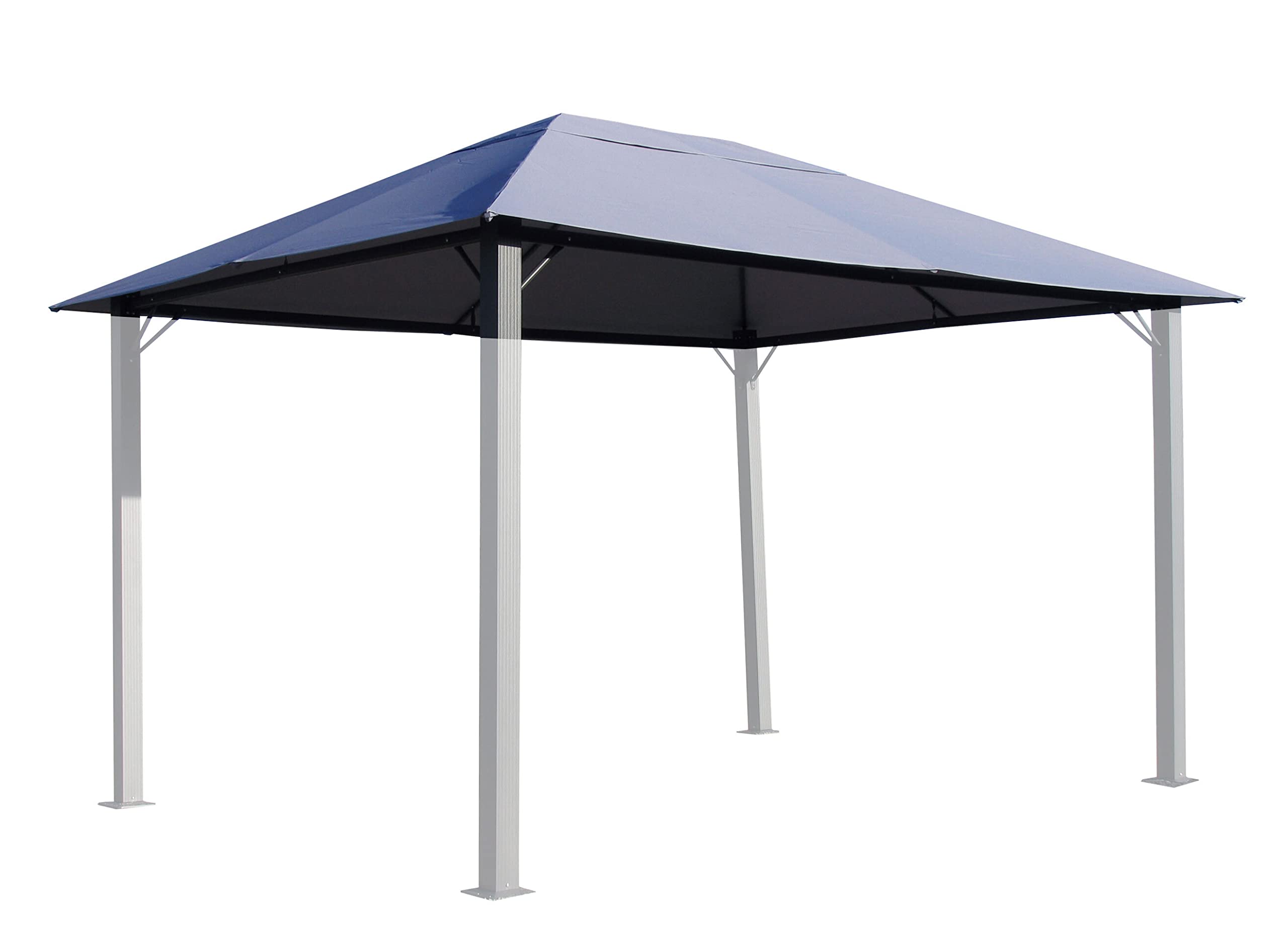 QUICK STAR Ersatzdach für Pavillon Paris 3x4m Pavillondach Platingrau