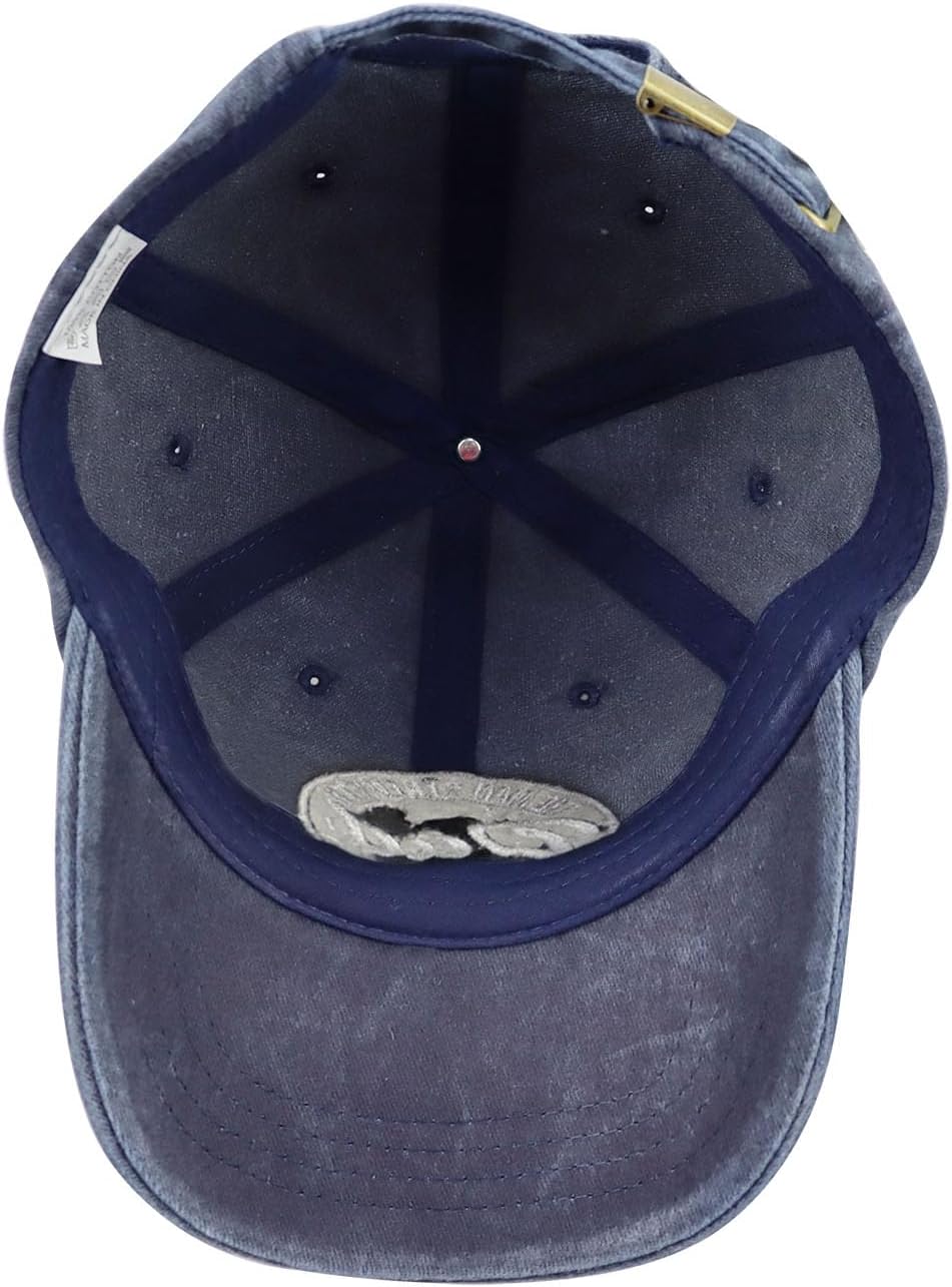 Dad The Man The Myth The Legend Hat for Men, Funny Adjustable Cotton Leather Patch Papa Baseball Cap - Image 6