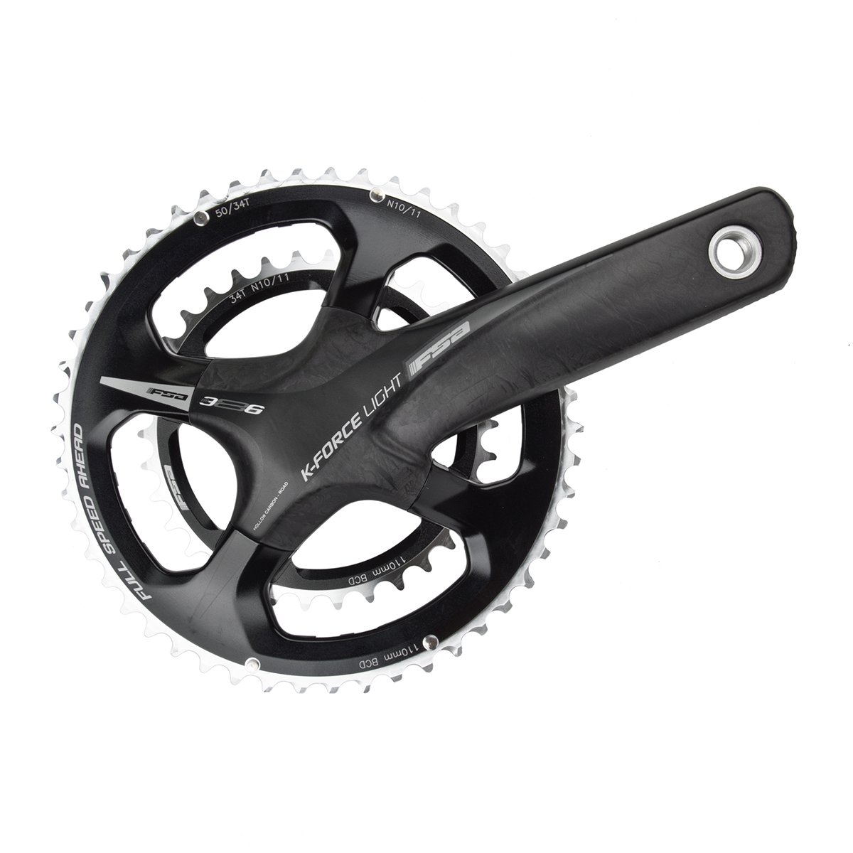 FSA SL-K カーボンクランク 50/34T 10速11速用 BB386 Amazon | FSA K-Force ライト ABS カーボンクランクセット BB386